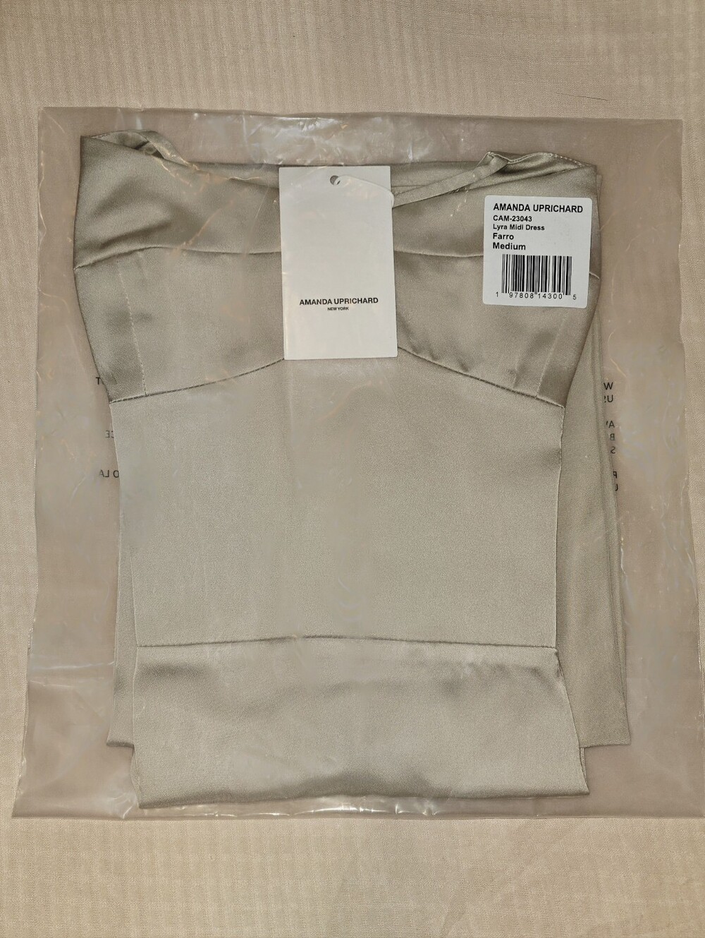NWT Amanda Uprichard "Lyra" Structured Bustier Bodice Satin Pencil Dress -Sz Med - Picture 6 of 6